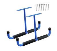 Generic 2 Pezzi Gancio Soffitto Portabici Appendi Kayak Portautensili Metallo Resistente Adatto per Garage Magazzino Attrezzi Esposizione, Blu