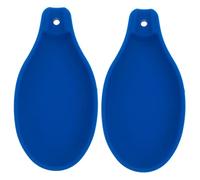 Generic 2 pezzi Poggia Cucchiaio Silicone Supporto Antiaderente e Termoresistente per Mestoli Cucchiai e Utensili Poggiamestolo Riutilizzabile e Facile da e Barbecue