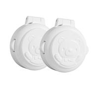 Generic 2 pezzi Protezione Pulsante Sicurezza Lavatrice per Copertura Sicura Interruttore Facile da Installare Blocco Pulsante Anti-pressione per Elettrodomestici Domestici