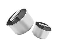 Generic 2 Pezzi Stampi per Polpette in Acciaio e Pressa Manuale per Polpette e Gamberi Utensile Cucina Multifunzione Facile da per Uso