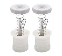Generic 2 Pezzi Valvola di Scarico Lavatrice Rubinetto di Drenaggio Molla a Tenuta Stagna Plug di Sostituzione in Gomma Adatta per Accessori Manutenzione Ric, Bianco