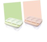 Generic 2 pezzi Vassoi per Ghiaccio Forma da Stampo Multifunzionale per Ghiaccio e Dessert Contenitori Creativi per Cucina con Colori Casual per Colore Colore