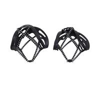 Generic 2 Tacchetti per Racchette da Antiscivolo per Ramponi da Arrampicata Invernale in Silicone + Acciaio per Trazione a Piedi 5,5 "