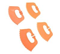 Generic 20 Anelli da Naso Durevoli per lo Svezzamento dei Vitelli per uno Svezzamento Efficiente del Bestiame in Fattoria, Plastica Arancione, 11x7x3 Cm (Anelli per lo arancioni a forma