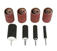 Generic 20 Pezzi Kit di Strumenti a Levigatura a Levigatura del Tamburo Mandrino Set con Custodia per Trapano Kit di Batteria in Gomma Durevole per Progetti Fai - -te per la