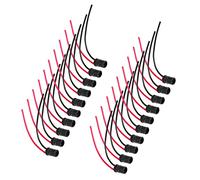 Generic 20 Pezzi T10 Prolunga Portalampada Portalampada Connettore in Gomma Morbida e Resistente per Auto Moto Barche Universale