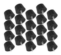 Generic 20 Pezzi Tappi Isolanti per Altoparlanti a Forma di Piramide in Pvc e Metallo Nero con Supporto Robusto e Smorzamento delle Vibrazioni per Studio Domestico e Installazioni