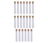 Generic 20 Provette con Coperchio per Conservare, Perline, Spezie, Fiori Secchi, Gioielli E Liquidi: Ideali Come Regalo O Come Souvenir, 12 mmx100 mm