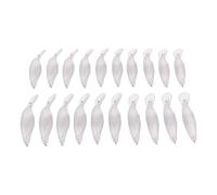 Generic 20 Pz Spazi Vuoti Trasparenti per Esche per Immersioni Profonde per Imbarcazioni da Pesca Fai da Te Grandi Labbra Crankbait Corpi 8,8 Cm Plastica ABS