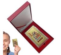 Generic 2025 Thai I Amulet Card -Thai Sai Card -Muniflal Capodanno Great Water Card, 2025 Feng Shui Gold Card Regolamento Disciplina Happiness Wallet Decorativo Carta Acqua Spessore Carta Serpente