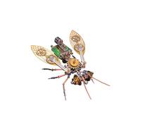 Generic 218PCS Big Bee E 3D DIY Metal Steampunk Bee Model Kit - Puzzle meccanico per adulti, ornamento regalo di assemblaggio creativo