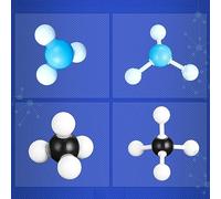 Generic 22 Modelli di Struttura Molecolare, 7 Modelli di Legami Proporzionali, 332 Pezzi in Totale, Chimica in 3D Facile da Imparare, Adatto per L'insegnamento della Chimica Nei Campus e per la
