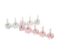 Generic 2sets Supporti Magnetici per Unghie Espositore per Pittura e Strumenti di Pratica Artistica Design Forma di Cuore e Striscia in Resina Trasparente Portatile e Facile da Usare
