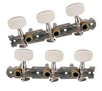 Generic 2x Piroli per Chitarra, Manopole Professionali 3+3 Robusti Ingranaggi Interni di Ricambio per Corde, Chiave di Accordatura, per Accessori per Chitarra