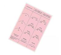 Generic 2x Set di Strumenti per L'estensione Delle Ciglia in Carta - Completo Degli Occhi