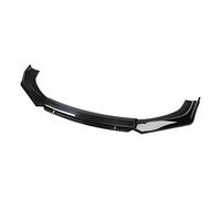 Generic 3 Pezzi Car Front Lip Spoiler Splitter Universale con Protezione Copertura Kit Carrozzeria Anteriore per Auto Materiale PP Durevole Installaz, Nero