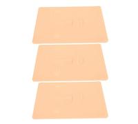 Generic 3 Pezzi in Morbido Silicone per la Pratica del Viso per la Formazione di Microblading e Trucco Permanente, Design Realistico 3D Riutilizzabile
