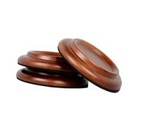 Generic 3 Pezzi Tazze con Rotelle per Pianoforte in Legno Multiuso Supporto Pratico Antirumore Ruota per Pianoforte Verticale Protezione per Il Pavimento Copr, Marrone