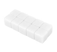 Generic 30 Pezzi 16mm Set di Dadi Vuoti a Sei Facce Scrivi su Cubi Set di Dadi a 16 Facce di D6 con Plastica Impermeabile per Giochi di Matematica Insegnamento in Aula Fe (Bianca)