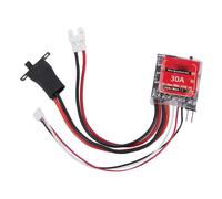 Generic 30A Mini ESC Spazzolato, Controller di velocità con Freno per 1/18 1/24 1/32 Auto RC e N20/030/050/130/180 Motors