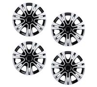 Generic 4 Pezzi di Ricambio Copriruota Coprimozzo da 14 Pollici, Set di Cappucci Eleganti, Esterno in Materiale ABS, Copricerchi Universale per Copricerchi per la Maggior Parte dei SUV per