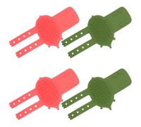 Generic 4 Pezzi Tavoletta per Graffi per Gatti a Forma di Faccia di Gatto Base Antiscivolo Regolabile in Abs per Uso Interno su Superfici Piastrellate, Struttura Componibile e Superficie