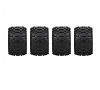 Generic 4 pz Ruote per Auto RC Pneumatici in Gomma per Auto RC Pneumatici per Veicolo RC per Modello di Auto 1/8 con Effetto Antiscivolo Elevato Guida Stabile Compatibile con ZD