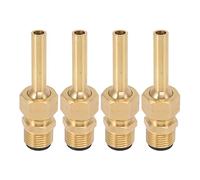 Generic 4 Ugelli per Fontana d'acqua, Ugello Esagonale Grande in Rame Puro, Ugello a Getto Diretto con Filettatura Maschio, Ideale per Laghetto da Giardino, Parco Divertimenti e Museo (G1/2)