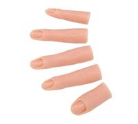 Generic 5 Dita per Unghie in Silicone Altamente Elastiche con Design Innovativo della Scanalatura per gli Appassionati di Nail Art (01)