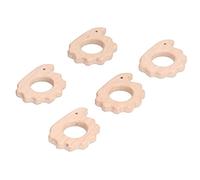 Generic 5 Pezzi di Giocattoli per la Dentizione in Legno per Bambini Ciondolo a Forma di Riccio Collane e Braccialetti Fai-da-te Mestiere Sicuro in Legno di Faggio