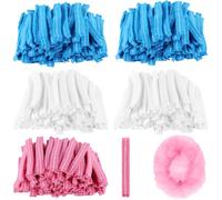 Generic 50,8 cm / 20 tappi usa e getta Bouffant, copertura per capelli elastica, 500 pezzi retine per capelli usa e getta, traspiranti in tessuto non tessuto, tappi antipolvere colori assortiti per