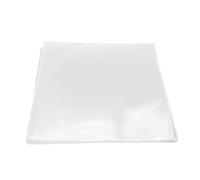 Generic 50 Buste per Dischi in Vinile, Coperture Esterne in Plastica, per Dischi da 12 Pollici, Richiudibili, Non Adesive, Trasparenti, per Album Singoli e Doppi, Collezionisti, DJ, Uso Domestico