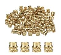 Generic 50 dadi zigrinati in ottone M5 x 7 mm, inserti filettati M5, inserti filettati femmina con stampa 3D