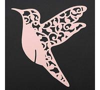 Generic 50 Segnaposto Eleganti a Forma di Uccellino a Forma di Uccellino per la Decorazione di Bicchieri di Vino, Cartoncino in Bianco/rosso/viola/rosa, 3,54", Adatto per Banchetti/feste/cerimonie