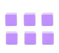 Generic 6 Cubetti di Dadi Vuoti, Blocchi di Dadi di Plastica Non Finiti Fai da Te per Insegnamento, Giochi, Artigianato e Personalizzazione (PURPLE)