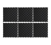 Generic 6 Cuscinetti Isolanti Acustici Autoadesivi 30X30X2 CM in Spugna Fonoassorbente per Subwoofer e Altoparlanti Pannelli Insonorizzanti per Studio di Registrazione e Uso Residenziale