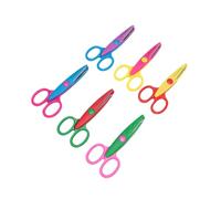 Generic 6 Forbici Artigianali con Motivo Unico per Bambini, 6 Pezzi, Sicure e Leggere, Ideali per Progetti Scolastici e Lavori Domestici