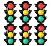 Generic 6 palloncini a semaforo, in pellicola 3D, autoadesivi, colore rosso, giallo, verde, per compleanno