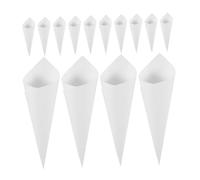 Generic 60 Pezzi Coni di Carta Kraft a Forma di Cono per Confetti e Piccoli Bouquet, Eleganti e Facili da Organizzare, Decorazioni per Feste e Matrimoni Classici