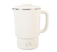 Generic 600 Ml di Viaggio Portatile di Viaggio Elettrico di Voto, un Bollitore per tè Pieghevole in Acciaio Inossidabile con 2 Impostazioni a Temperatura per Cucinare in Viaggio (Plug 220v)