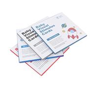 Generic 64 Flashcard di Stimolazione Visiva in Bianco e per il Miglioramento delle capacità Cognitive Adatte Al Momento della Pappa