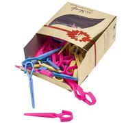 Generic 70 Pezzi Forcine Colorate per Chioma Parrucchiere Fermagli Piccoli in Plastica Durevole Clip per Posizionamento Chioma Salone Accessori Professionali per Colore Colore Casuale