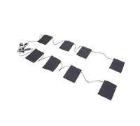 Generic 8 zone multifunzionale 3 livelli di riscaldamento pad riscaldamento portatile, tessuto di nylon di qualità, comodamente caldo con USB elettrico abbigliamento riscaldato, alimentazione via 5V