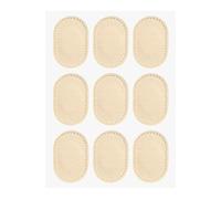Generic 9 Pezzi Cuscinetti Tallone Piede Protezioni Adesivi Imbottiture Morbide Antivesciche Pad Scarpe Autoadesivi Traspiranti Prevengono Attrito Adatt, 5 Cm X 3.2 Cm X 0.1
