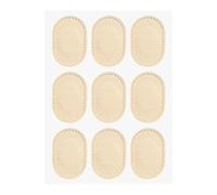 Generic 9 Pezzi Cuscinetti Tallone Piede Protezioni Adesivi Imbottiture Morbide Antivesciche Pad Scarpe Autoadesivi Traspiranti Prevengono Attrito Adatt, 5 Cm X 3.5 Cm X 0.1