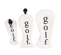 Generic Abrasione Proof Golf Club Creacover Set PU Leather Sports Style per l'allenamento, Coperte per Golf di Design Unico per i Fanatici del (WHITE)