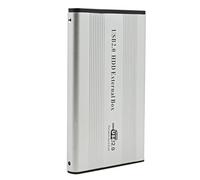 Generic Accendio del Disco Rigido, Custodia per Disco Rigido Esterno Involucro HDD con Custodia da 2,5 '' IDD IDD USB2.0 a IDE a per PC Desktop Drive Drive (SILVER)