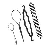 Generic Accessori per Capelli Set di Strumenti per lo Styling dei Capelli Durevoli per le Donne Lunghi Festa di Nozze 4 Pezzi Spugna di Plastica in Metallo (N. 1 4 PZ)