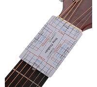 Generic Accessori per Chitarra String Action Gauge Strumento di Misurazione a Doppia Faccia per Chitarra Basso Plastica 2 Pezzi Bianco 3,3x2,1 Pollici