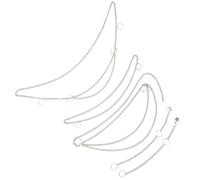 Generic Accessori per Dreadlocks Alla Moda con Catena a Treccia per Capelli Hip-hop per la Decorazione dei Capelli in Lega 5 Pezzi